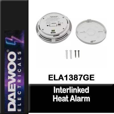 *** In Store Only *** Daewoo ELA1387GE Interlinked Heat Alarm - Image 3