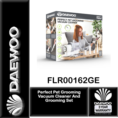 *** In Store Only *** Daewoo FLR00162GE Perfect Pet Grooming Vacuum Cleaner And Grooming Set - Image 10