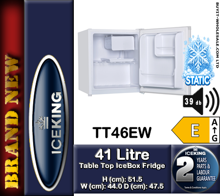 IceKing TT46EW White 41L Table Top IceBox Fridge - Image 4
